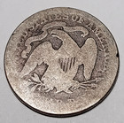 90  Silver Quarter  1877 Seated Liberty Circ 