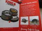 Kong Travel Fold-up Travel Bowl  Gray