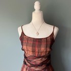 Vintage 50s 60s Plaid Babydoll Coquette Mini Dress Old Hollywood
