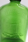 Vintage 1932 Patent Green Refrigerator Water Bottle Embossed Wishing Well 1 Qt