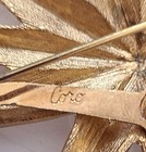 Coro Signed Vibrant Gold Tone Starburst star Brooch  A Wearable Artistic Piece 