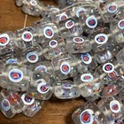 Antique Lampwork Beads Lot 14 Millefiori Heart Confetti Square Flower Beads