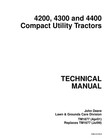 John Deere 4200 4300 4400 Utility Tractor Shop Service Repair Manual Tm1677 Usb