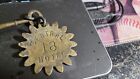 Antique Central Hotel Brass Fob And Skeleton Room Key  Room  18 H m  Allen N y