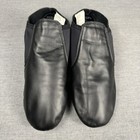 Revolution Dancewear Black Leather Split Sole Jazz Shoes Euc