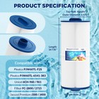 4 Pack Pool Spa Hot Tub Filter For Pleatco Pjw60tl-f2s Jacuzzi J300 J400 6ch-960