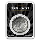 1921 Morgan Silver Dollar Bu Coin 100th Anniversary Spotlights Card Tep