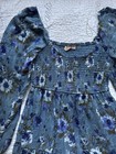 Womens Blue Floral Dress