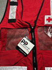 American Red Cross Emergency Vest Red Reflective With Mesh Pockets