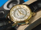 Nice Akribos Xxiv Gold Tone Quartz Men s Traveler Watch W date