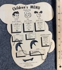 Vintage  Big Boy Children   s Menu Give Away Mask 1960   s