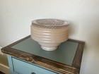 Vintage Brown Ceiling Light Shade Glass Fixture 4    Fitter Art Deco Style