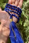 8 Mm Rnd 108 1 Beads Original Lapis Lazuli Jaap Rosary  Japa Mala Energized