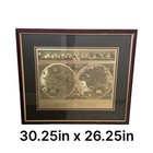 G Blaeu Hemisphere Map Nova Totivs Terrarom Sive Novi Orbis Tabvla Gold Foil 