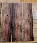 4 Pieces Of Rosewood Wood Veneer 5  X 19 1 2  Each Raw 1 42  Holes Old