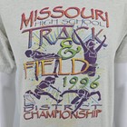 Thrashed 1996 Missouri High School Track   Field Championship T-shirt  m l 