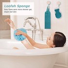 Exfoliating Body Scrubber Set Back Scrubber Bath Glove Shower Sponge Loofah Skin