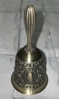 Beautiful  Decorative Hand Bell  Floral Design  Gold Tone  4 25    X 2    Item  12