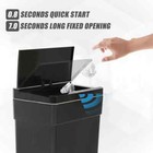 13 Gallon Trash Can Plastic Kitchen Trash Can Automatic Touch Free High-capacity