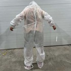 3-pack Disposable Coveralls With Hood   Booties - Made In Usa - L xl Rugged