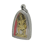 Maha Kali Goddess Destroy Evil Forces Hindu Murti Amulet Pendant Stainless Case