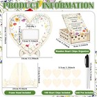  Wedding Hearts Guest Book Alternative With 100 Wooden Hearts Chips Wildflower