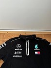 Amg Petronas Mercedes F1 Team 2018 Racing 1 4 Zip Polo Shirt Jersey Branded M