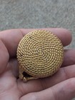 Vintage Estee Lauder Compact Solid Perfume Faux Turquoise Gold Tone