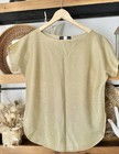 Vintage Toppettes Size Medium Gold Metallic Top