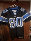 Game Worn Detroit Lions Jersey Devale Ellis  80 12 24 2006 Black Alternate