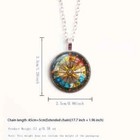 1pc Compass Necklace  Creative Colorful Compass Pendant Necklace  Fashionable