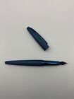 Cross Atx Fountain Pen In Sandblasted Dark Blue Pvd - Fine Point New 886-45fj