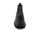 Mens Western Black Square Toe Chelsea Cowboy Ankle Dress Boots Leather Azar Man