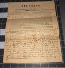 1861 Civil War Oil Lease Portage Oh   Geauga County Ohio Antique Document  2