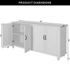 Buffet Sideboard Coffee Bar Cabinet Storage Cabinet Accent Server Table Kitchen