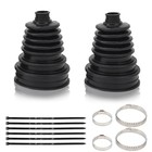 2pcs Cv Boot Repair Kit  Waterproof   Dustproof Cv Axle Boot With 4 Stainless