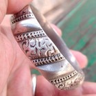 Vintage Silver Bracelet 800 Bangle Women  Morocco Jewelry  Berber Ethnic   