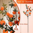 37 4 Inch Indoor Decoration Lifelike Artificial Orange Fake Plastic Fruit Bra   