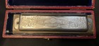 Pre-wwii M  Hohner Super Chromonica Harmonica Key Of C 6-point Star W  Case
