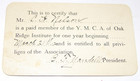 Vintage 1910s Ymca Membership Cards receipt fund Raising Brochure  Greensboro nc
