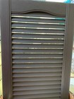 Mid America Open Louver Vinyl Shutters Musket Brown 14 5-in X 72-in  1 Pair 