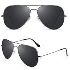 Aviator Polarized Sunglasses For Men Women Uv 400 Lens Protection Metal Glasses