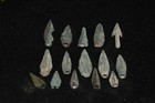 15 Genuine Ancient Luristan Bronze Arrowhead Spearheads In Good Condition