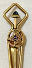 Vintage Rare Htf Krementz Usa Masonic Gold Tone 2 5  Tie Money Clip