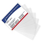 10-pack 12mil Waterproof Card Sleeves - Medicare Id Credit Card Protector Clear
