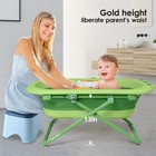 Collapsible Baby Bathtub For Newborn To Toddler     Portable   Adjustable Infan   