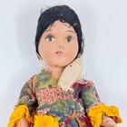 Souvenir Mexican Girl Doll 1940 s 50 s Beautiful Hand Painted Te5