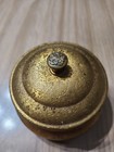 Antique Pozzoni s Brass Complexion Powder Jar