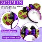 Disney parks Poison Apple Ears Snow White Evil Queen Mickey Bow Ears Headband