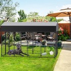 Durable Xxl Outdoor Dog Kennel Pet House Enclosure Crate Cage Playpen With Cover